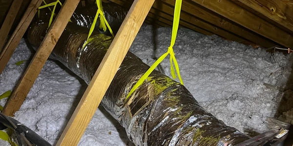 Attic ductwork installation